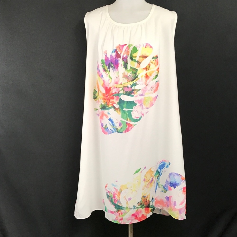 Beetle Beetle Swing Dress Feathered Palm Small NWT - Picture 2 of 6